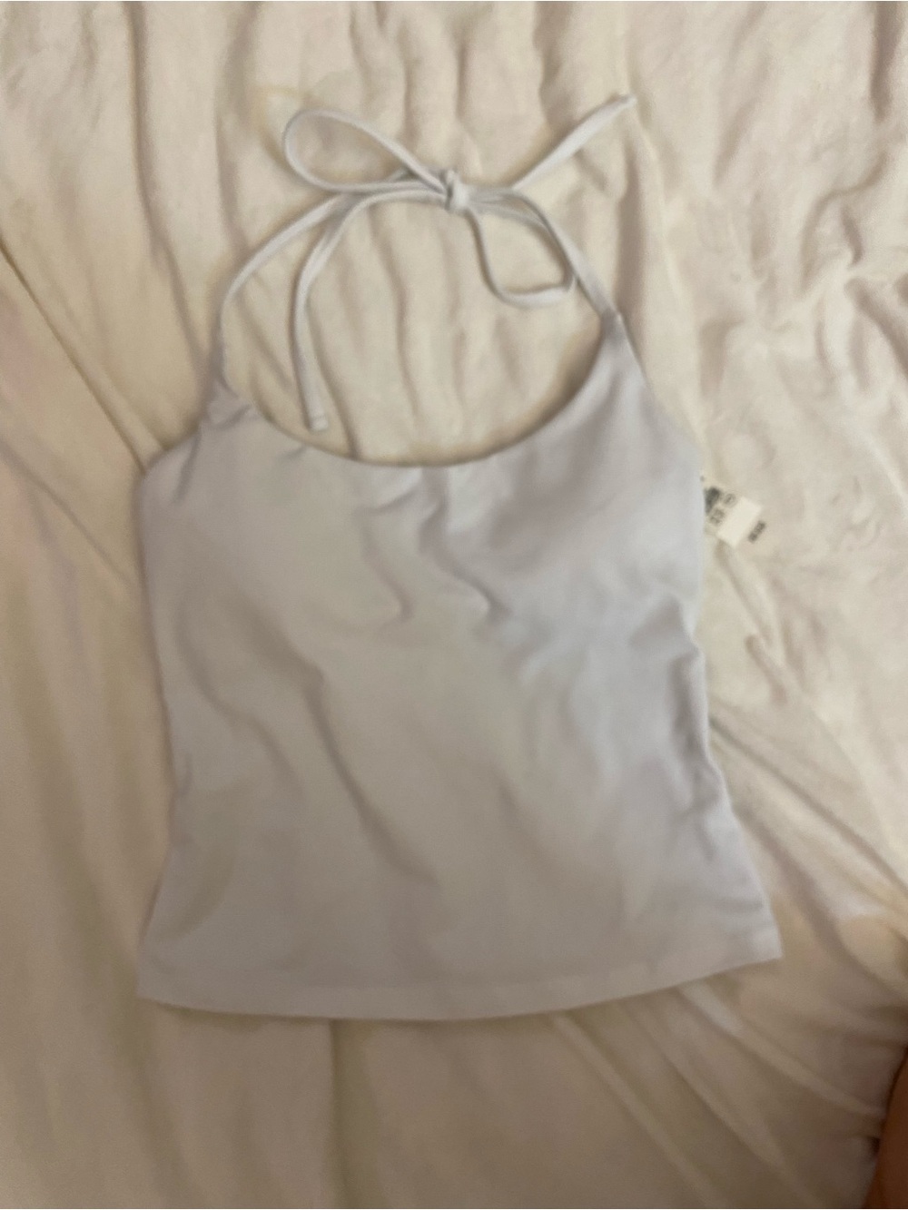 Women’s Halter Tank Top in white